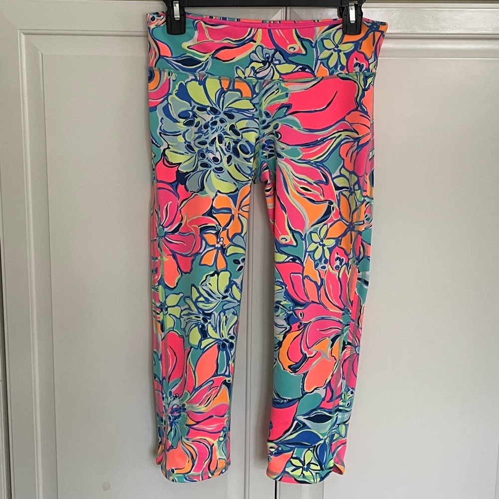 Lilly Pulitzer Floral Print Pants - Pink, Blue, Green, Orange